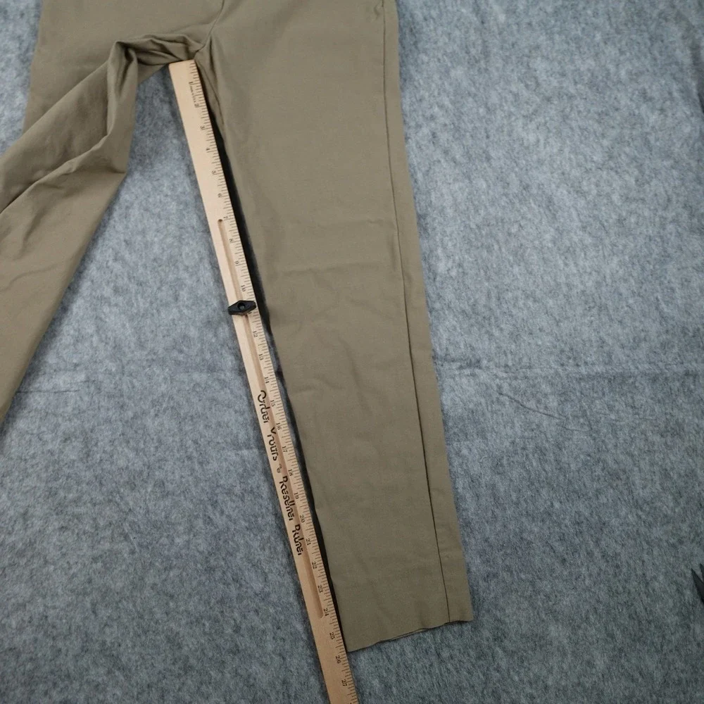 Sara Campbell Pant Women Small‎ Brown Straight Leg Stretch Pull On Made In USA